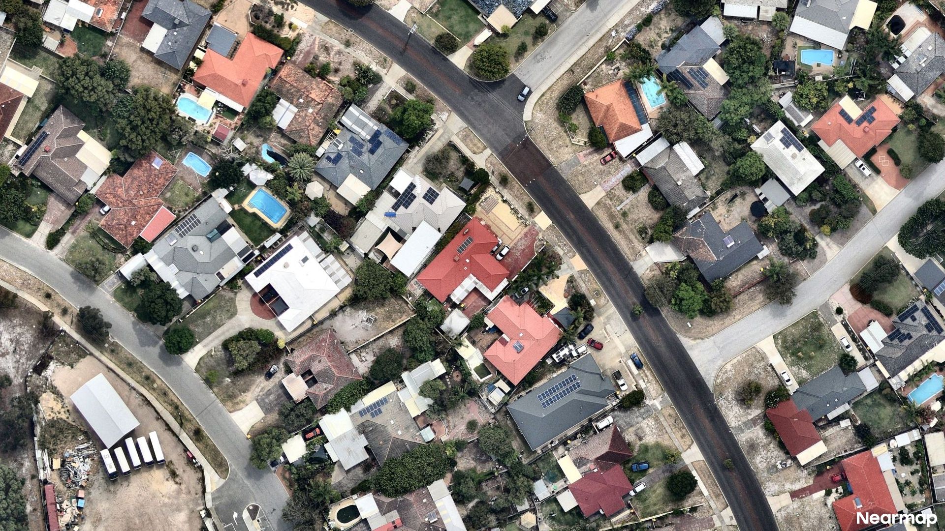 Vertical aerial view