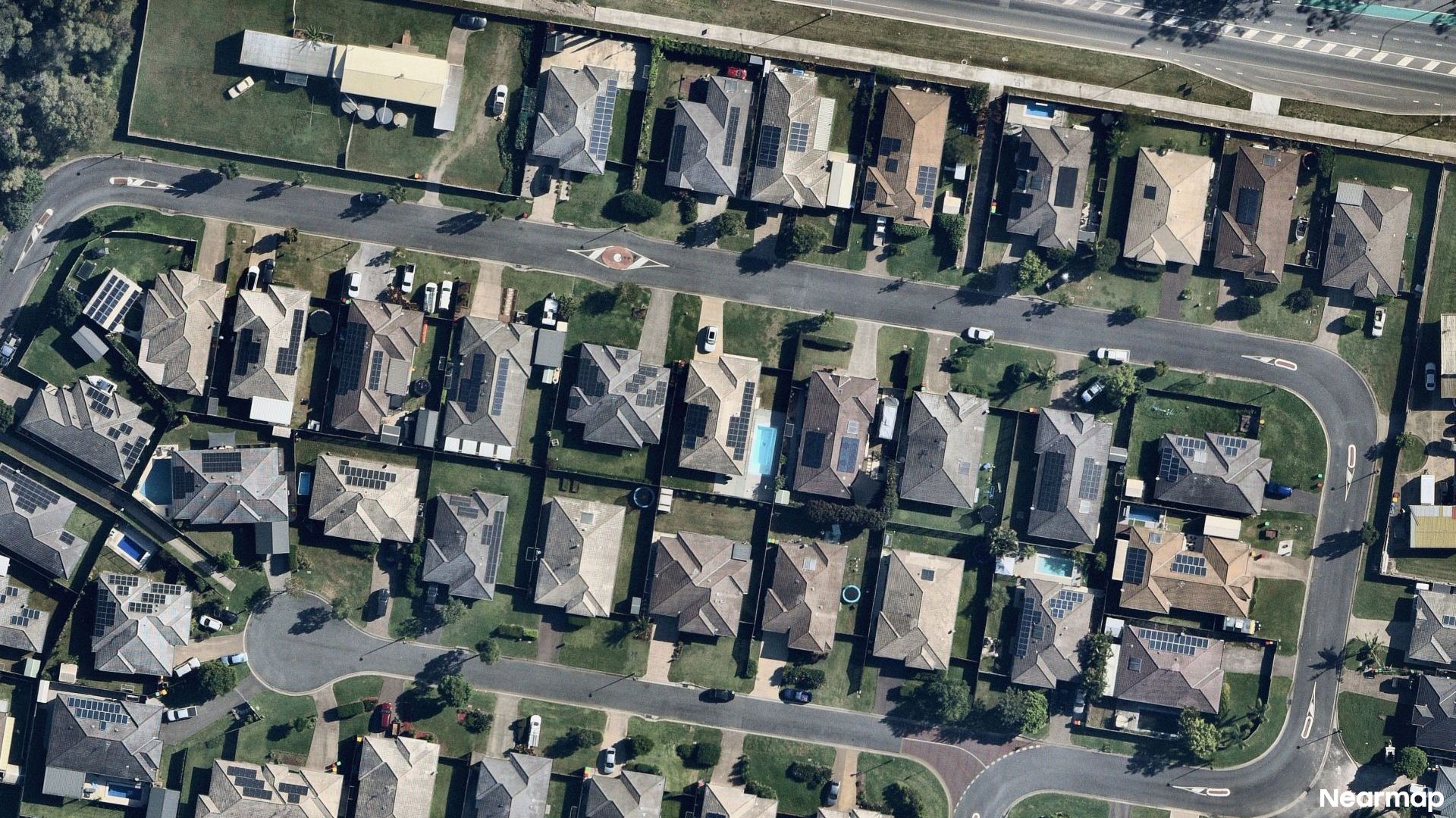 Vertical aerial view