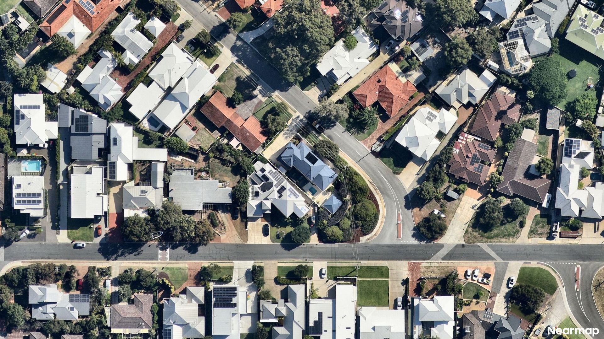 Vertical aerial view