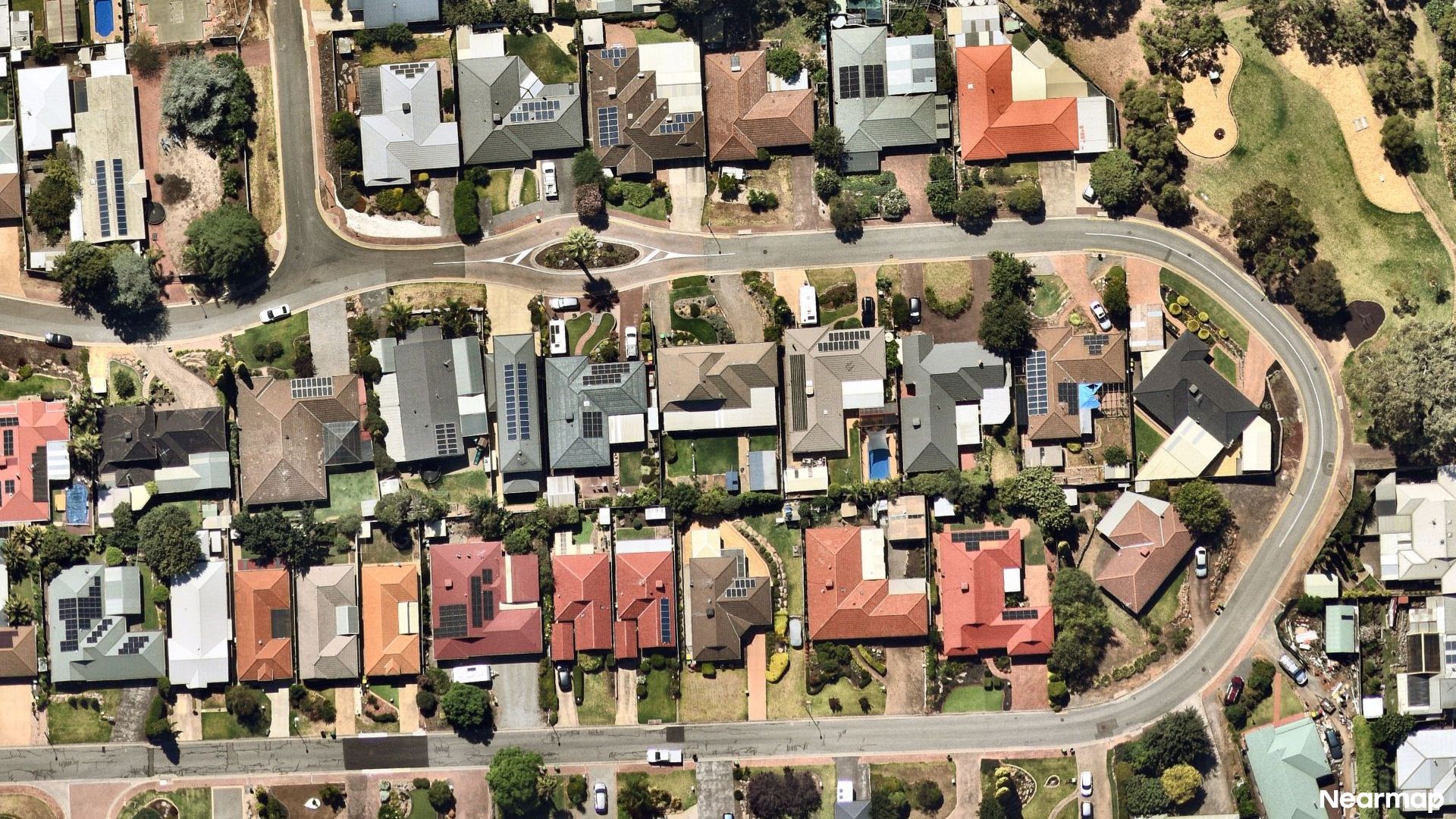 Vertical aerial view