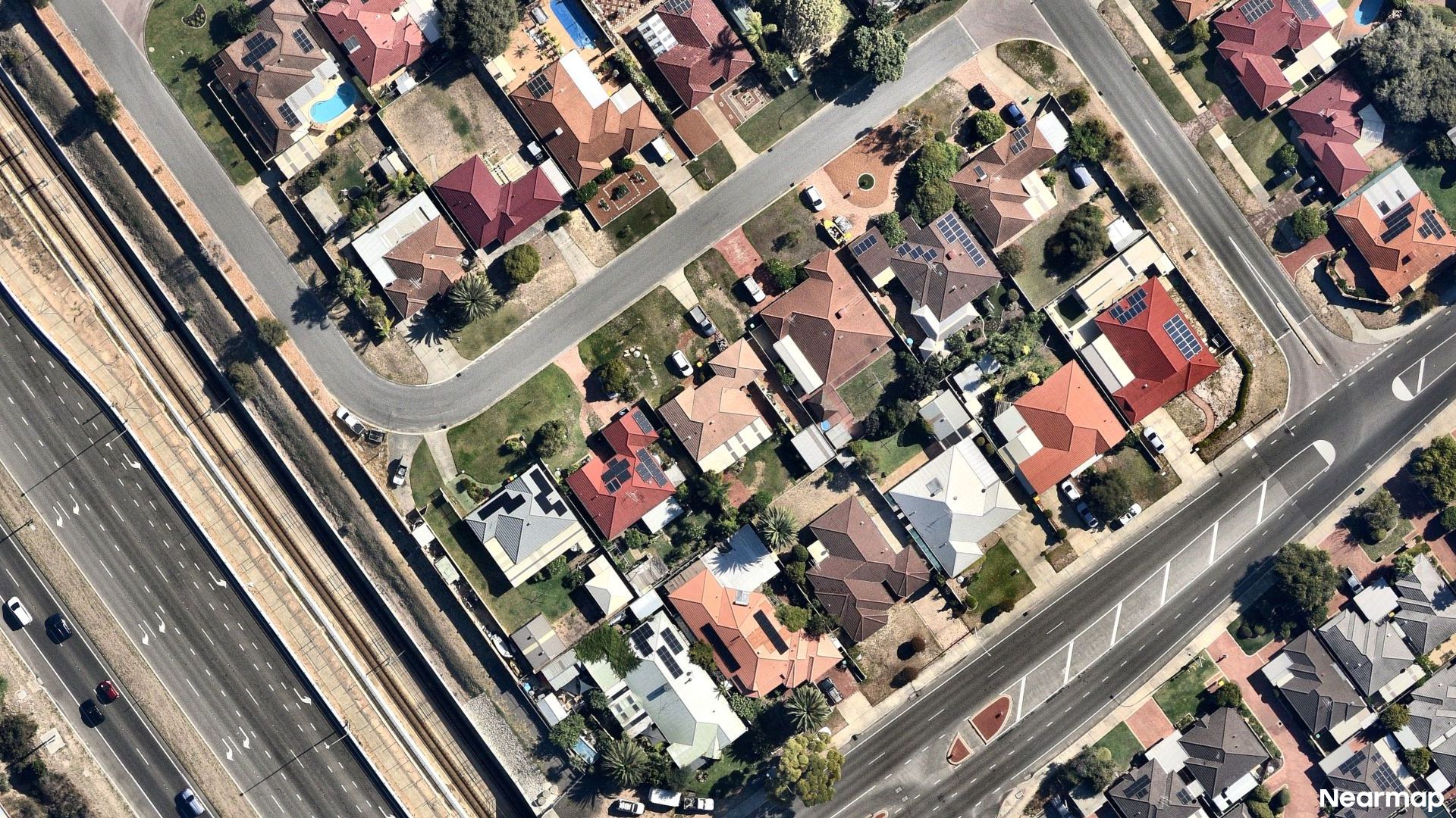 Vertical aerial view