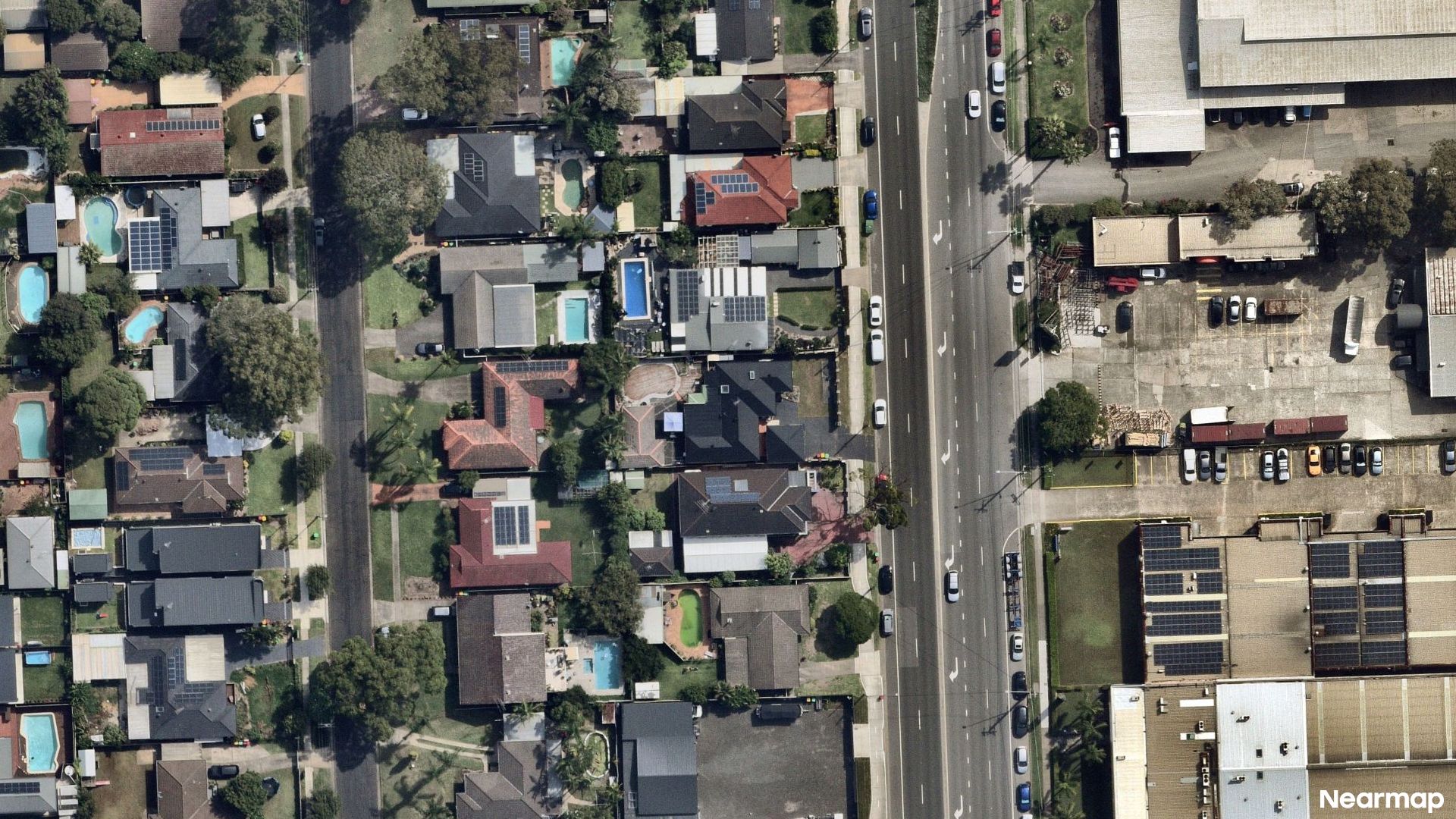 Vertical aerial view