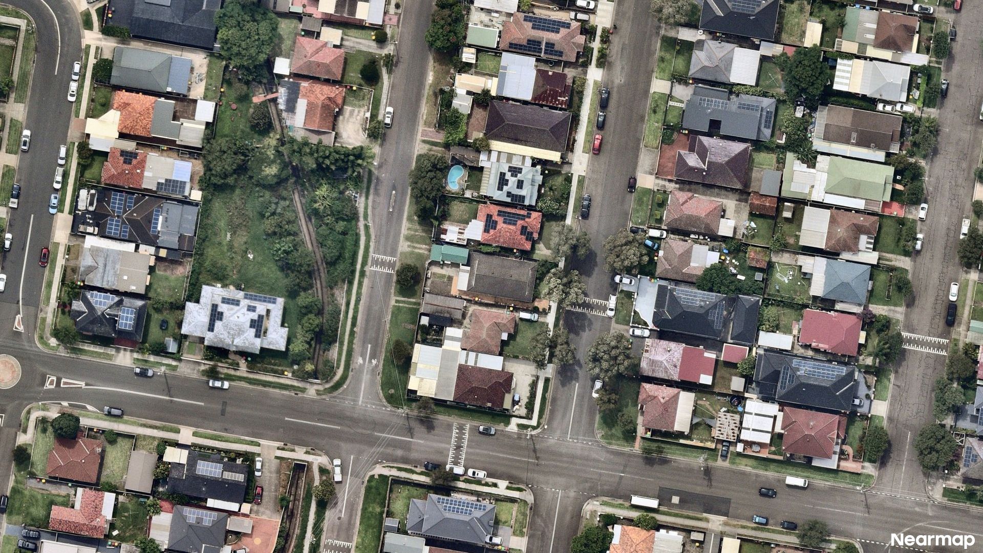 Vertical aerial view