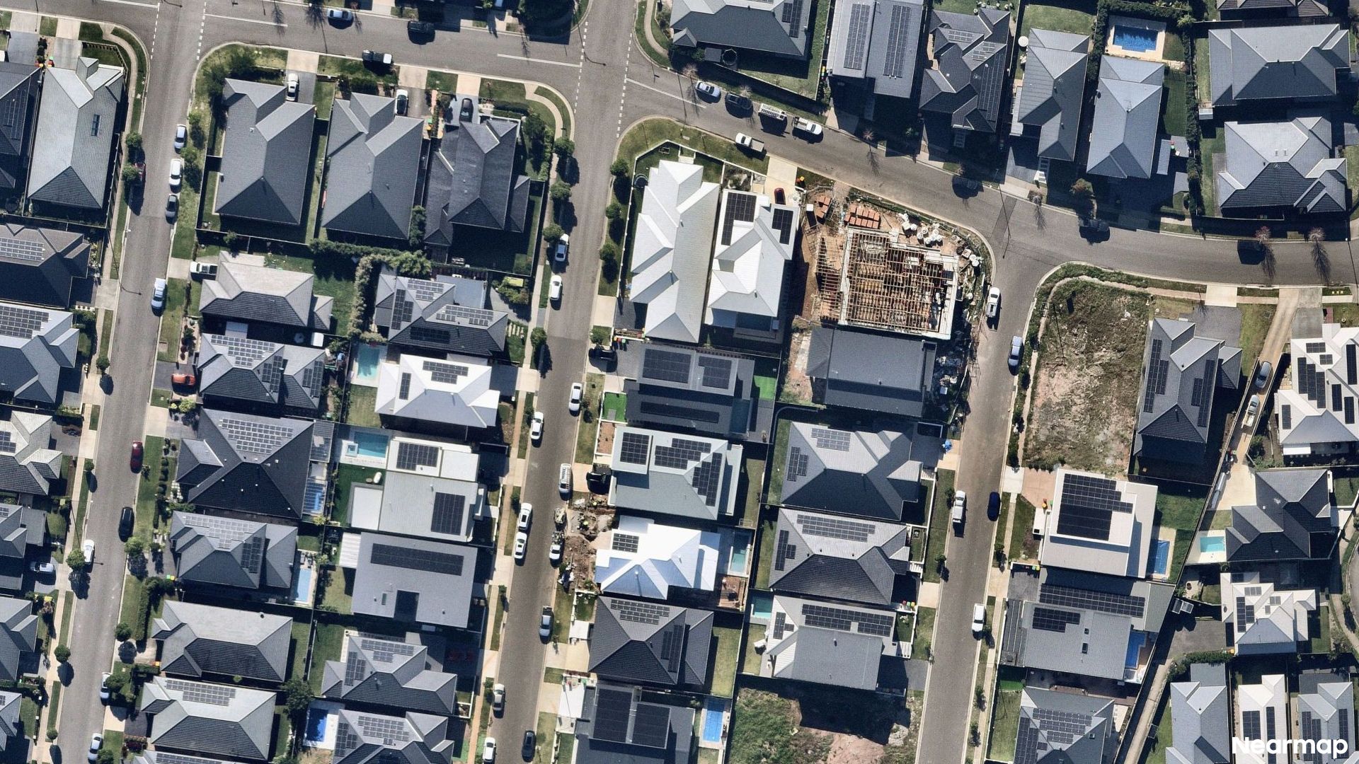 Vertical aerial view