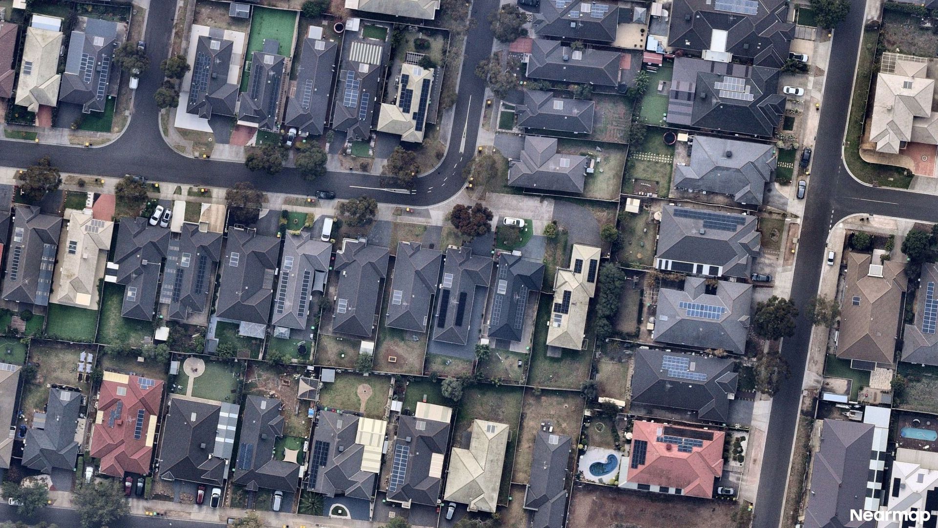 Vertical aerial view