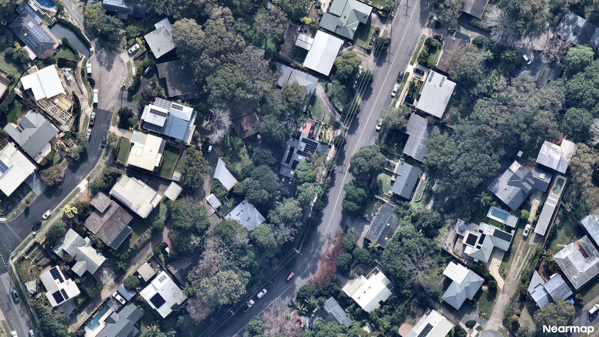 Vertical aerial view