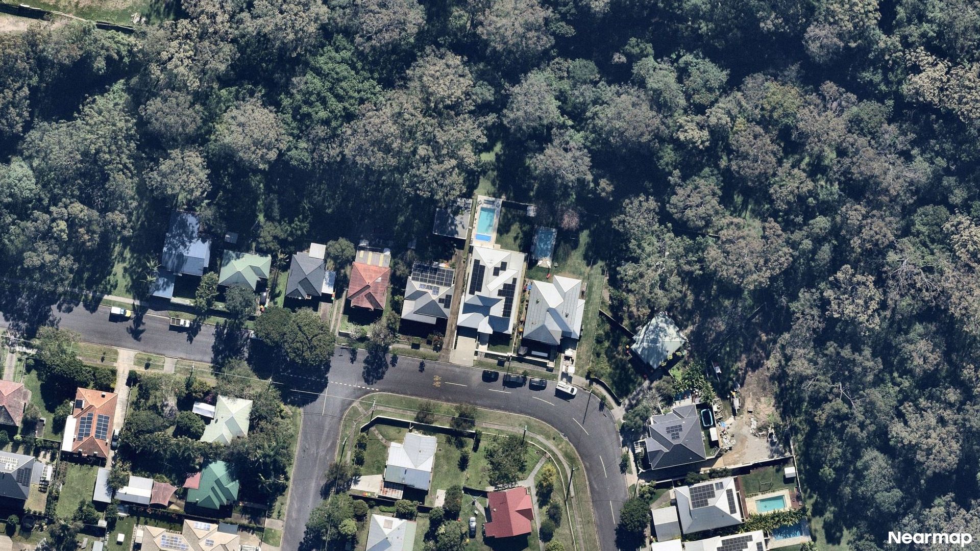 Vertical aerial view