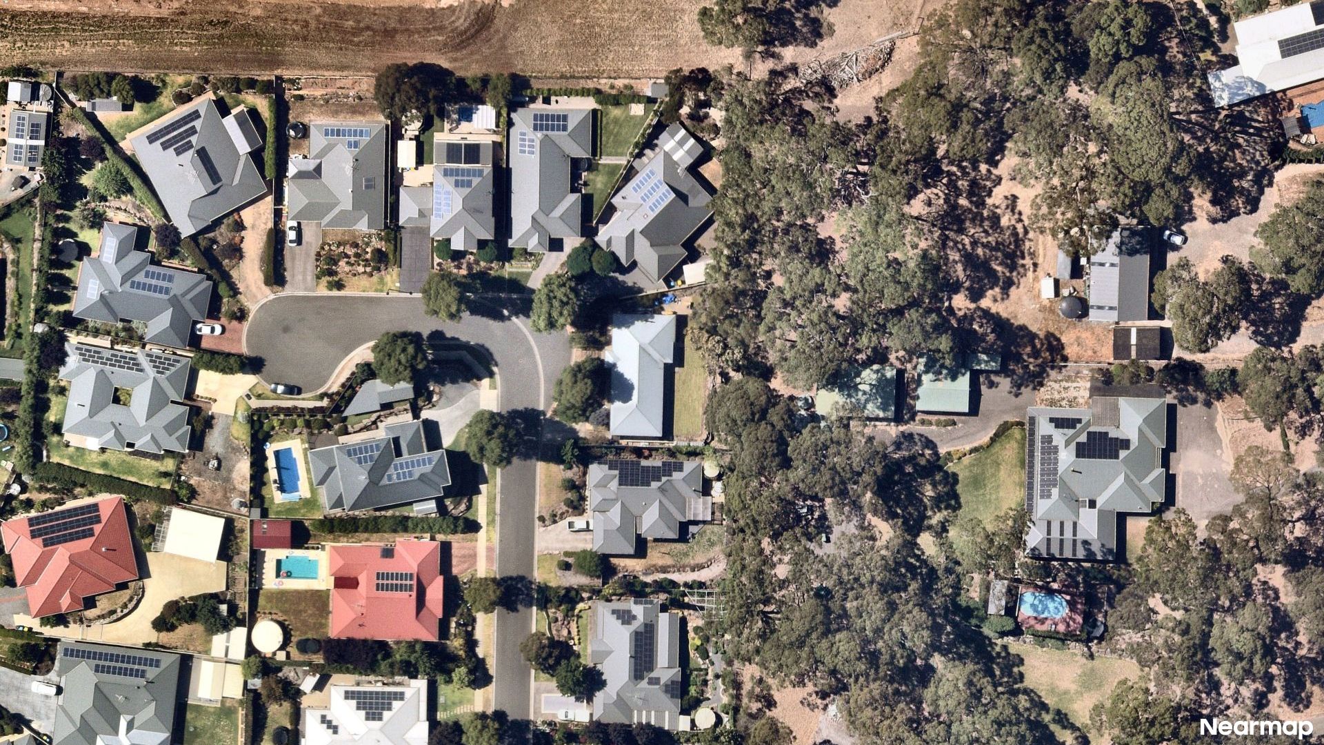 Vertical aerial view