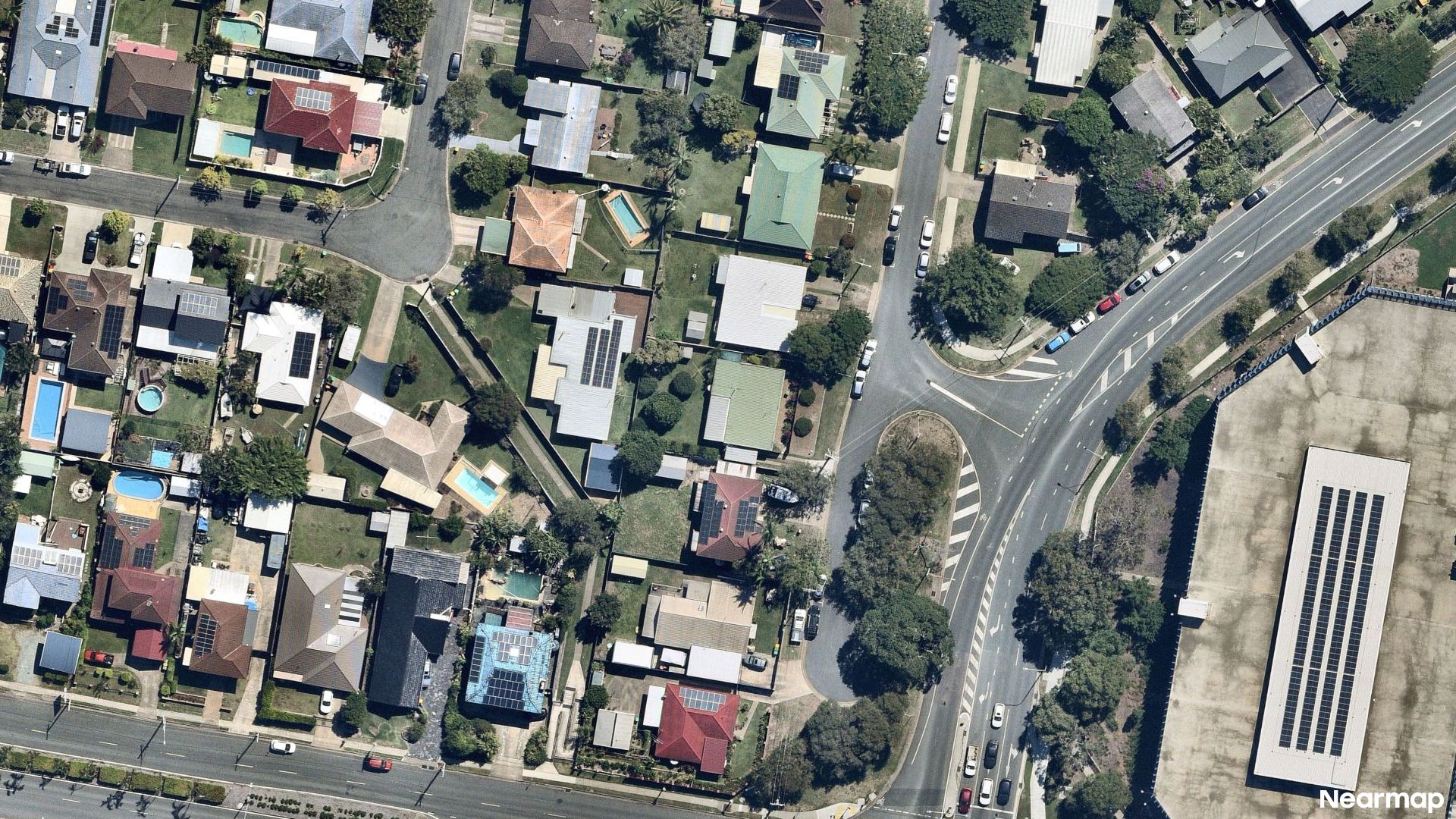 Vertical aerial view