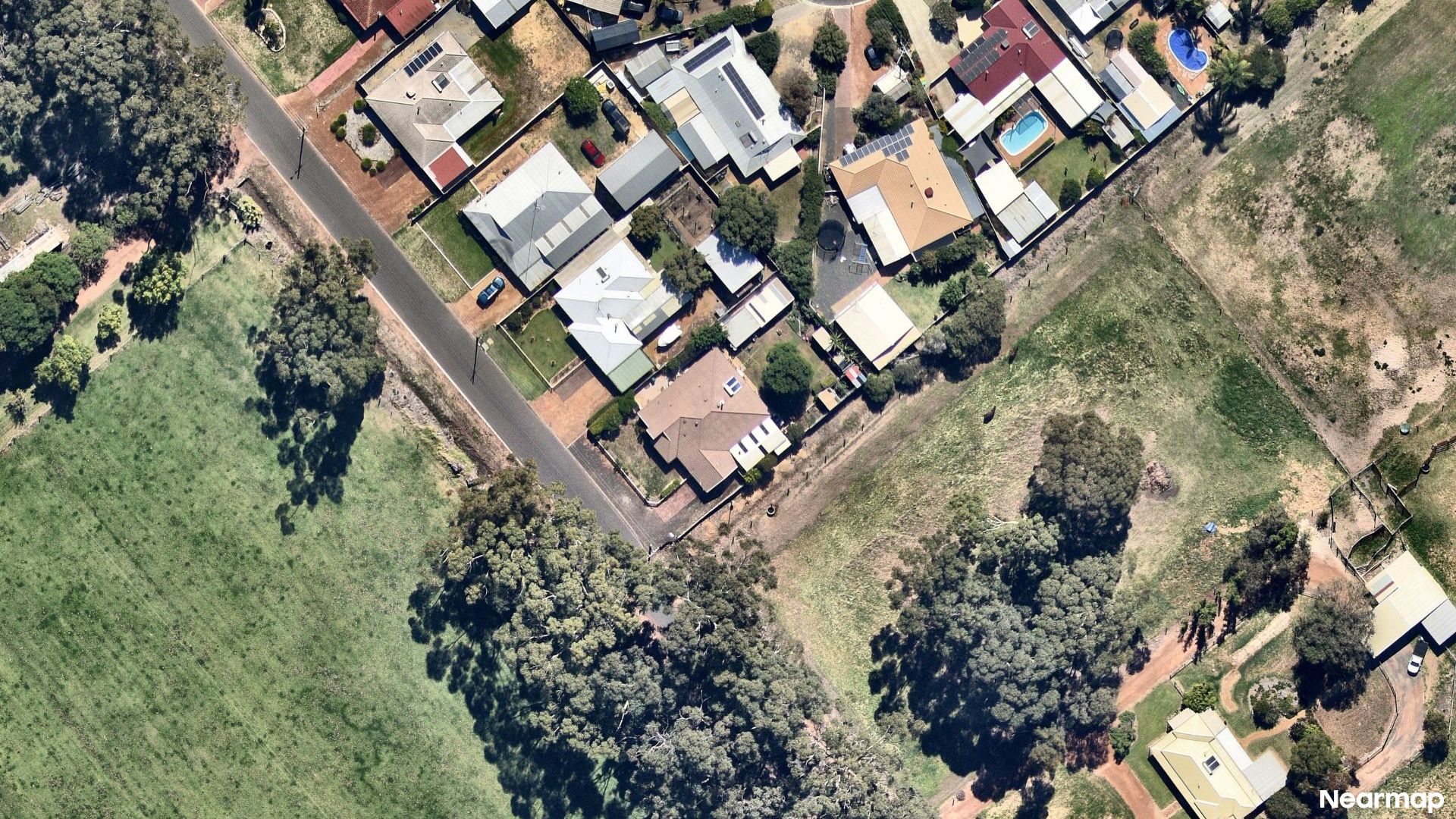 Vertical aerial view