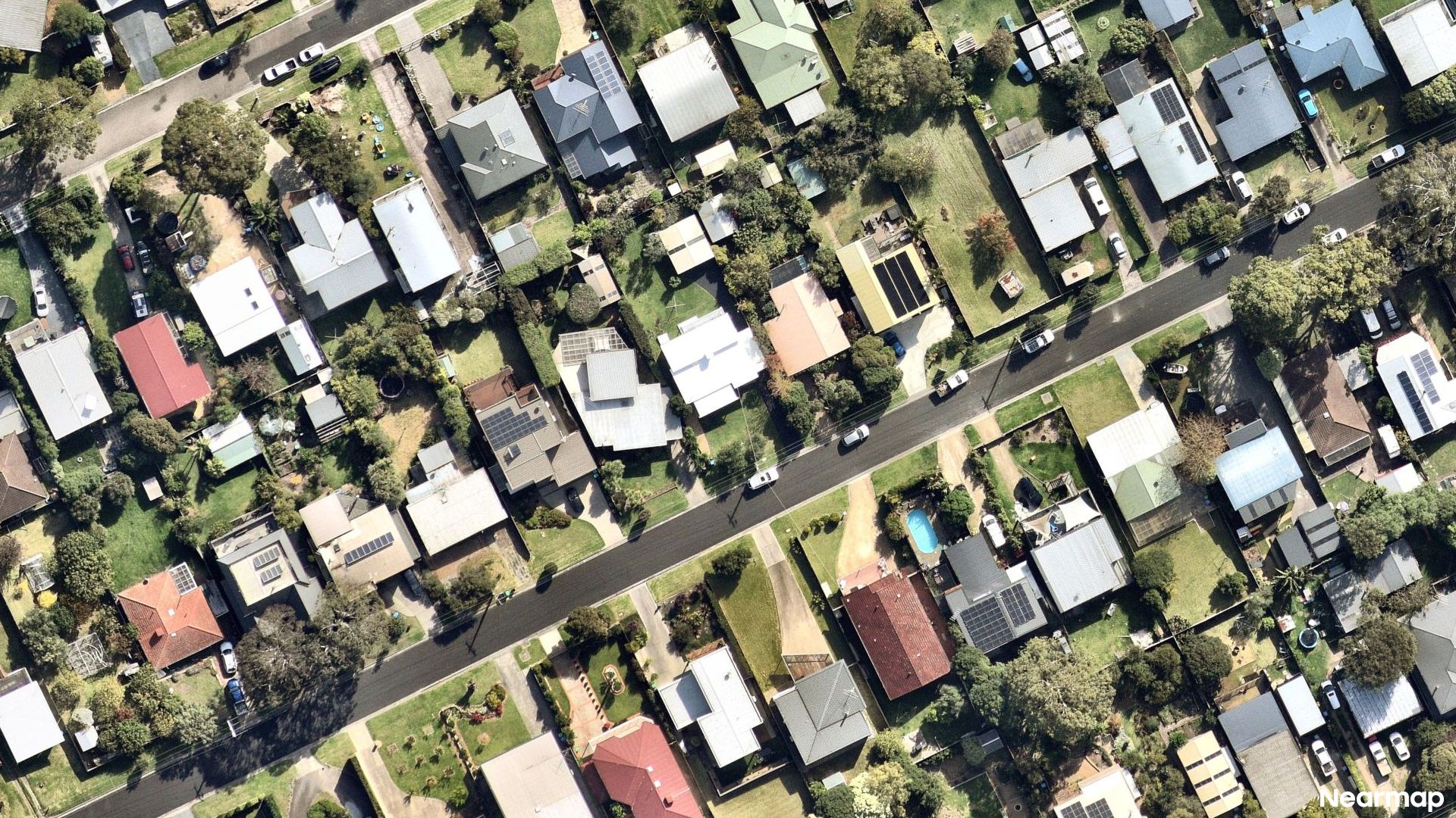 Vertical aerial view