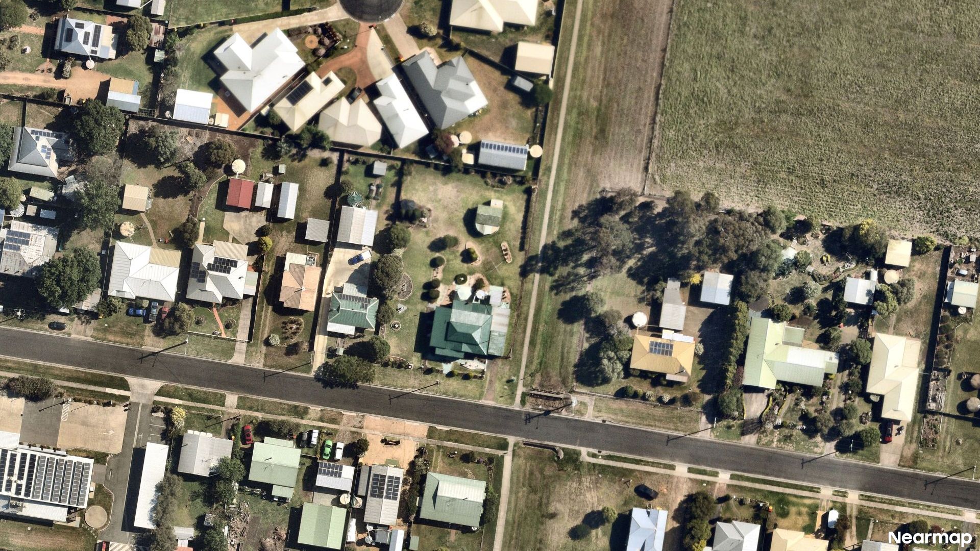 Vertical aerial view