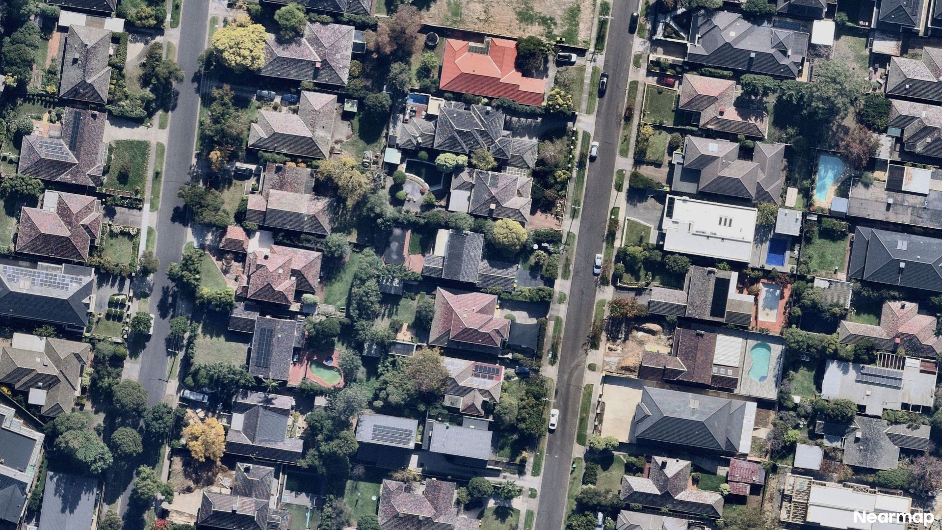 Vertical aerial view