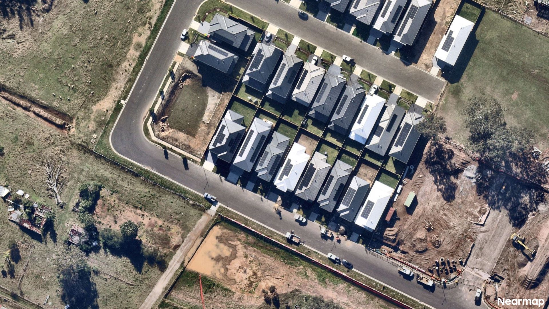 Vertical aerial view