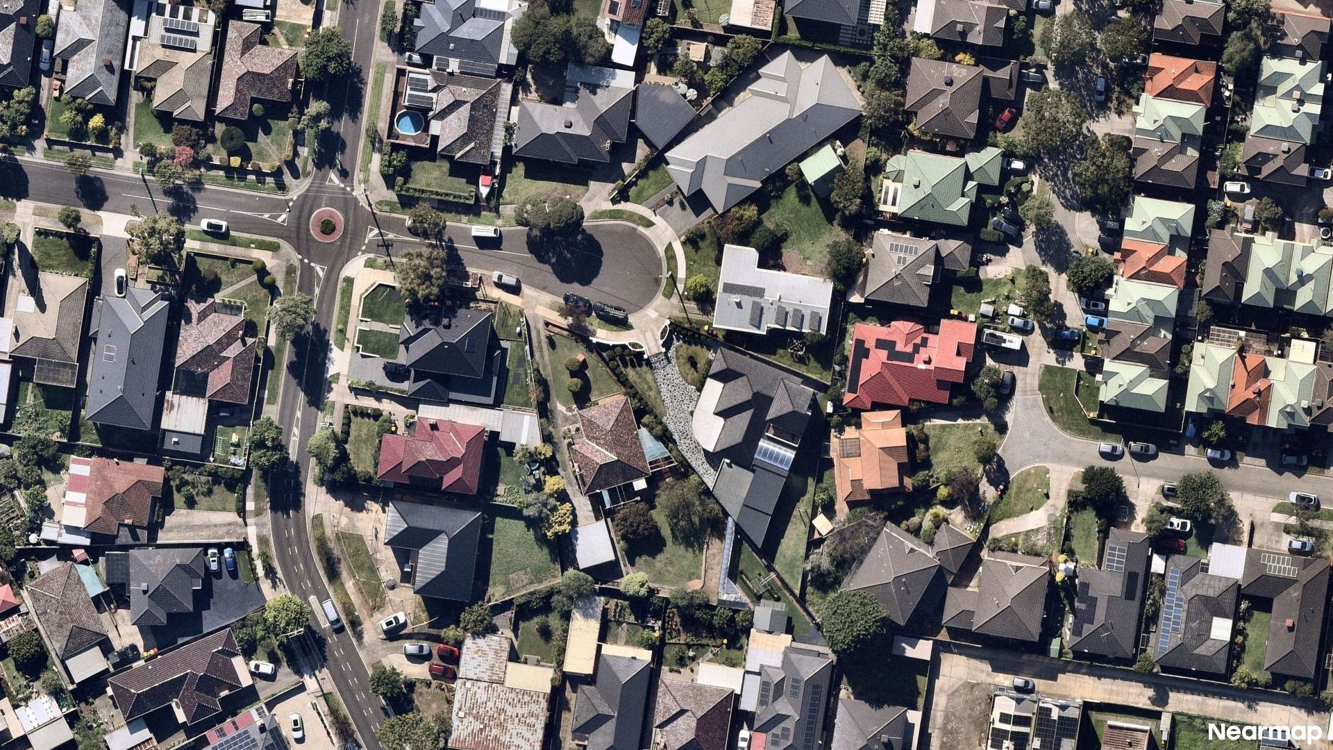 Vertical aerial view
