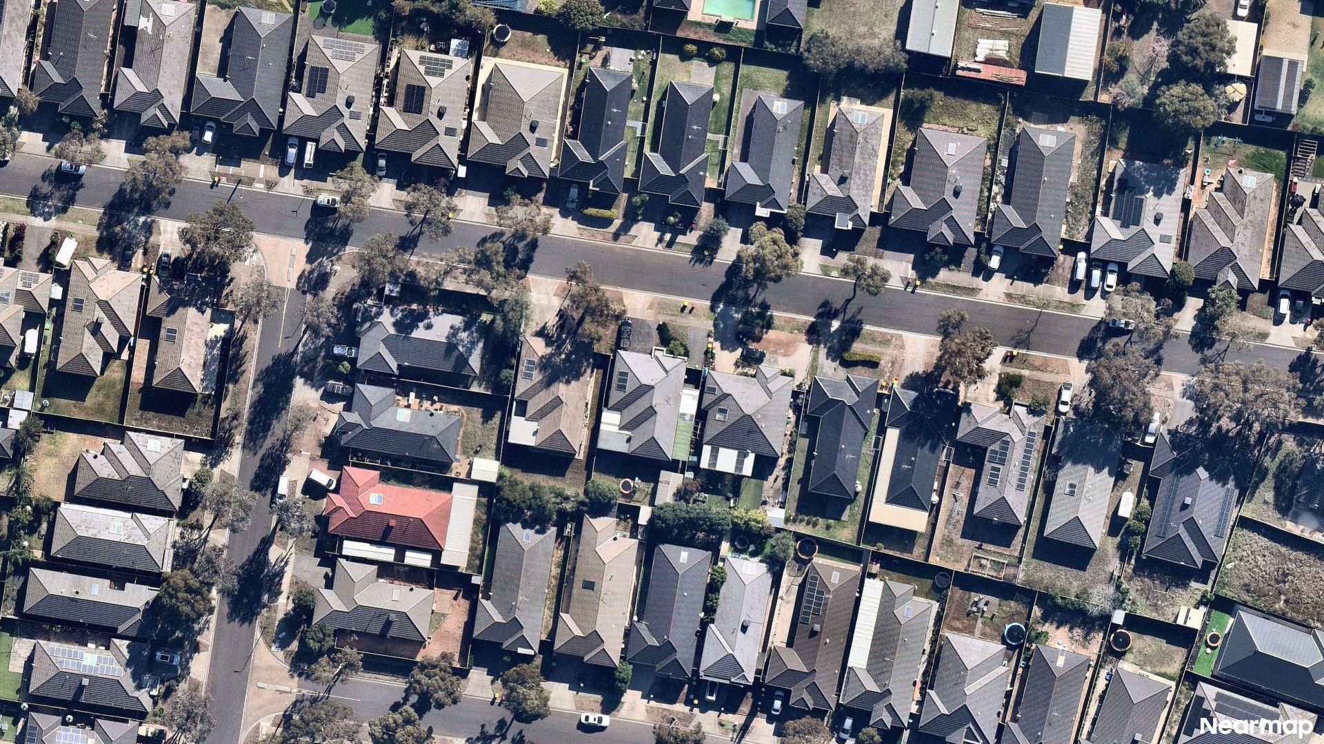 Vertical aerial view