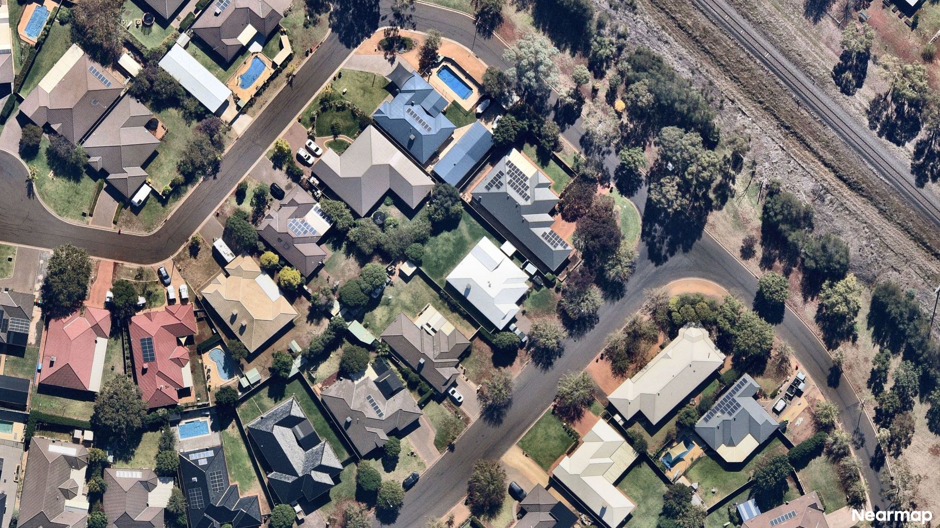 Vertical aerial view