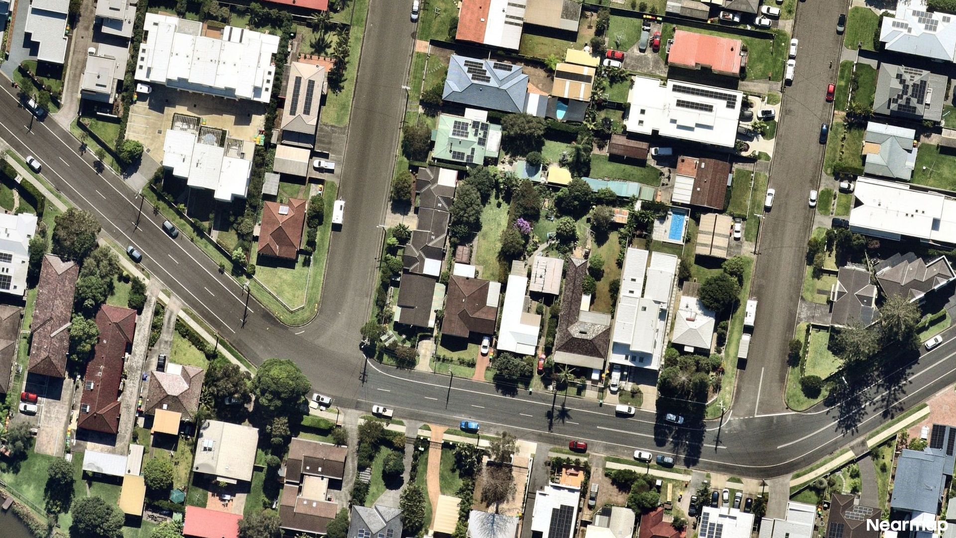 Vertical aerial view
