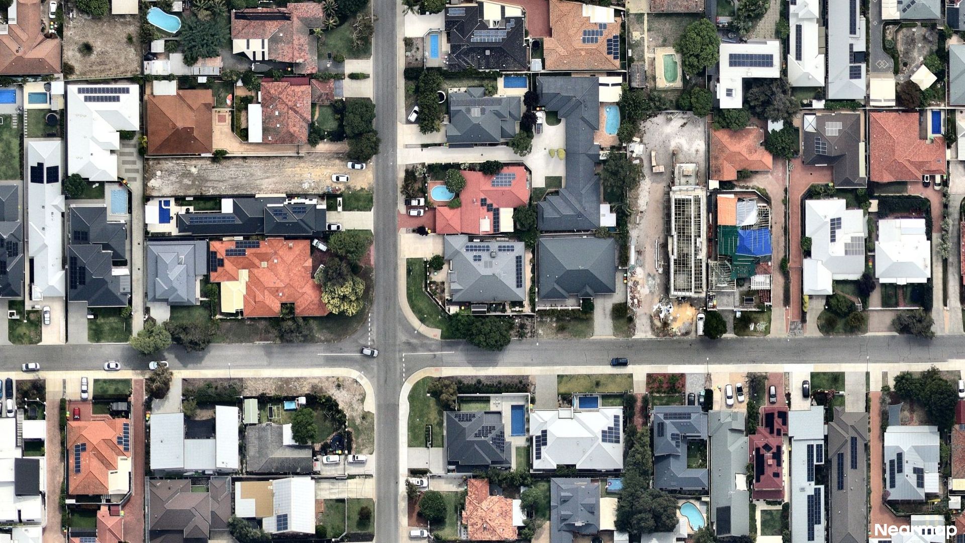 Vertical aerial view