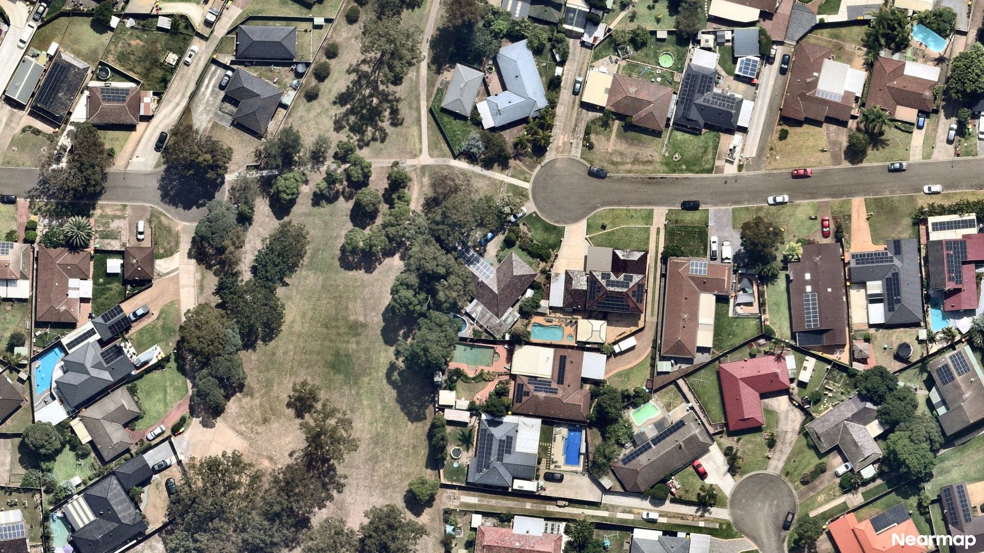 Vertical aerial view