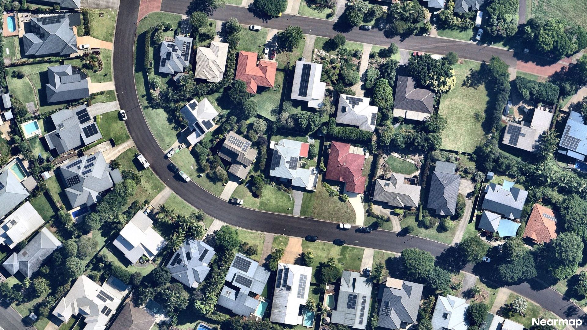 Vertical aerial view