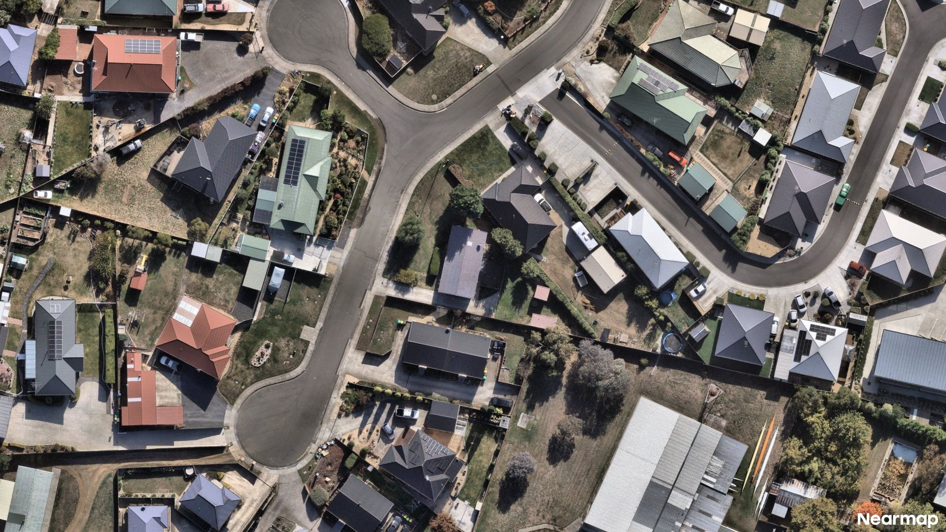 Vertical aerial view