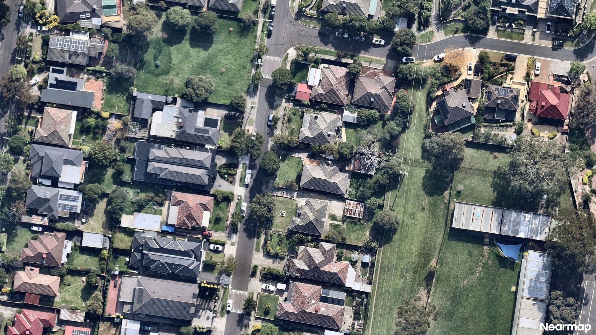 Vertical aerial view