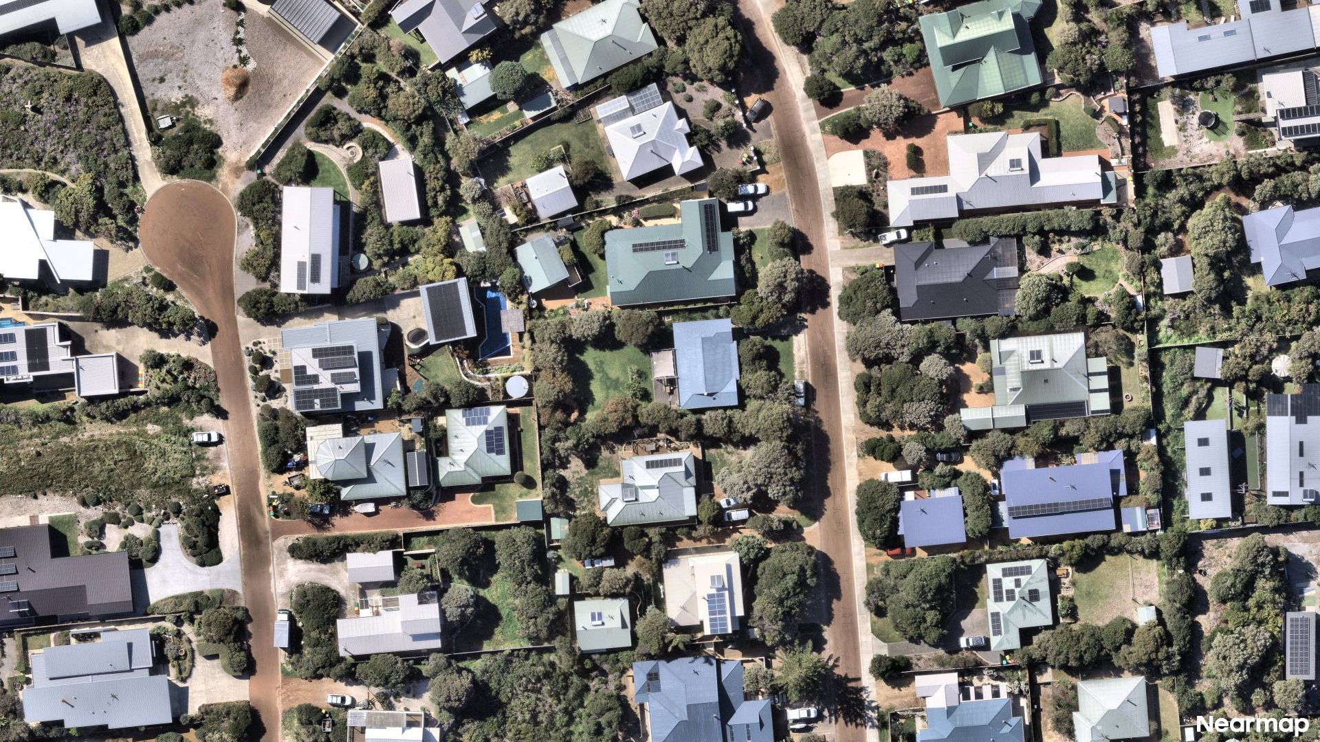 Vertical aerial view