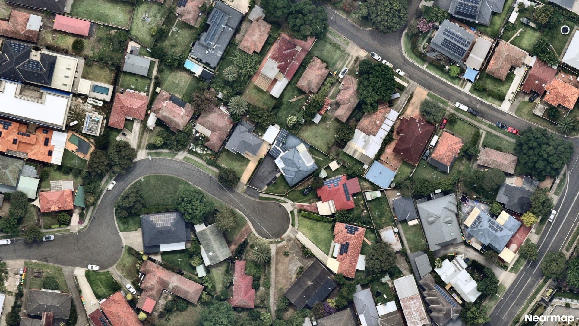 Vertical aerial view