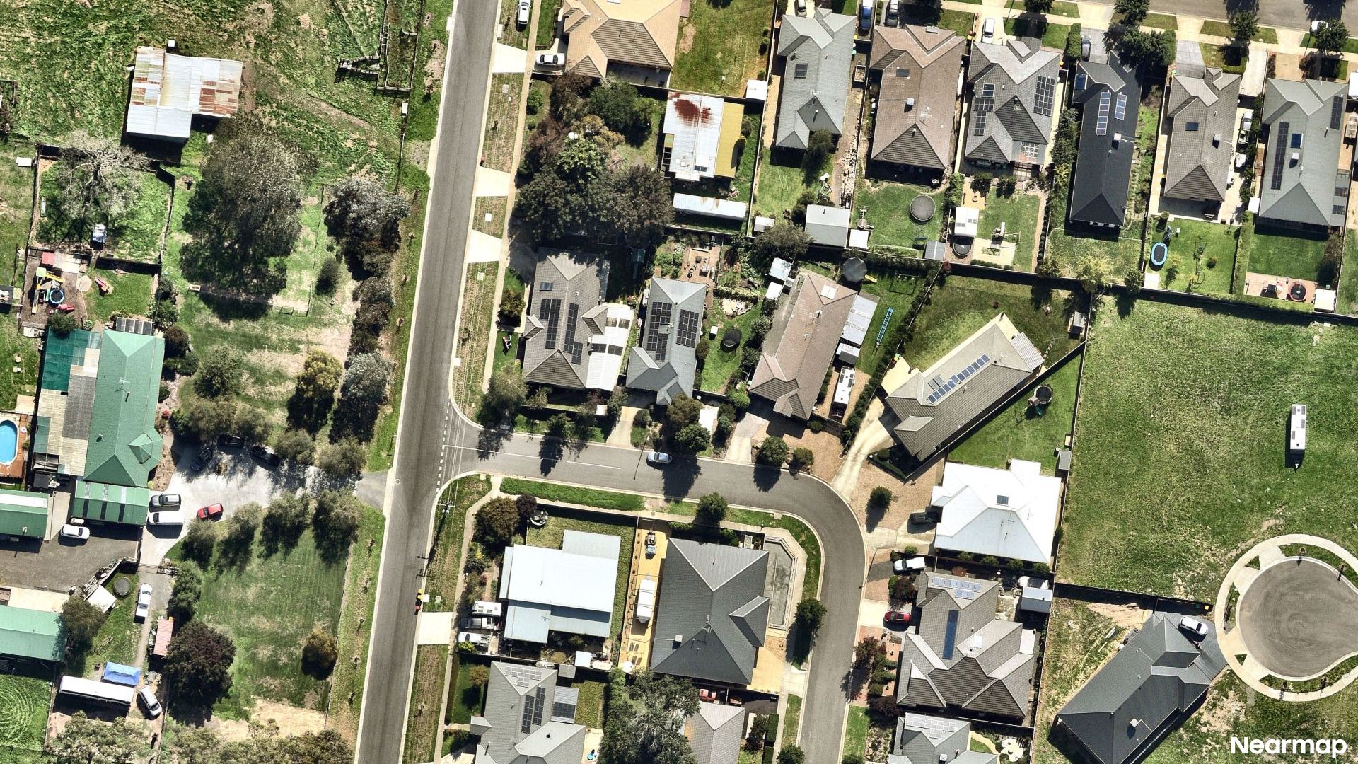 Vertical aerial view