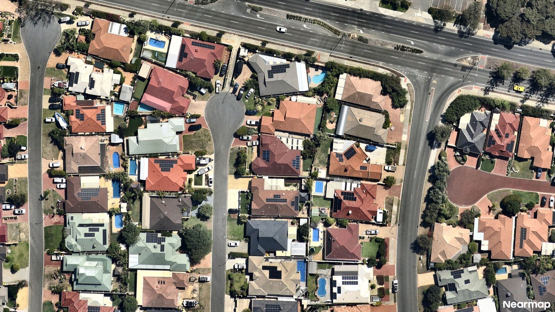 Vertical aerial view
