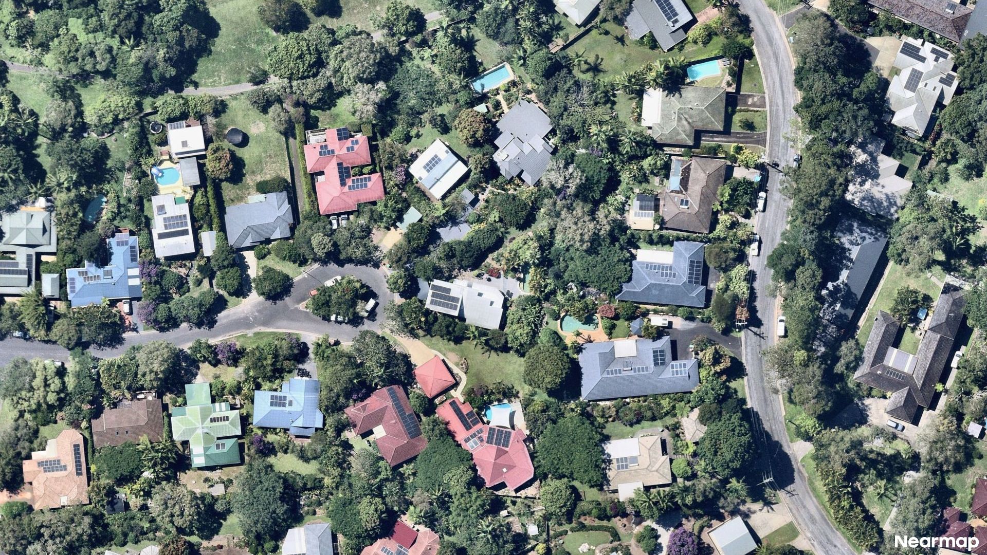 Vertical aerial view