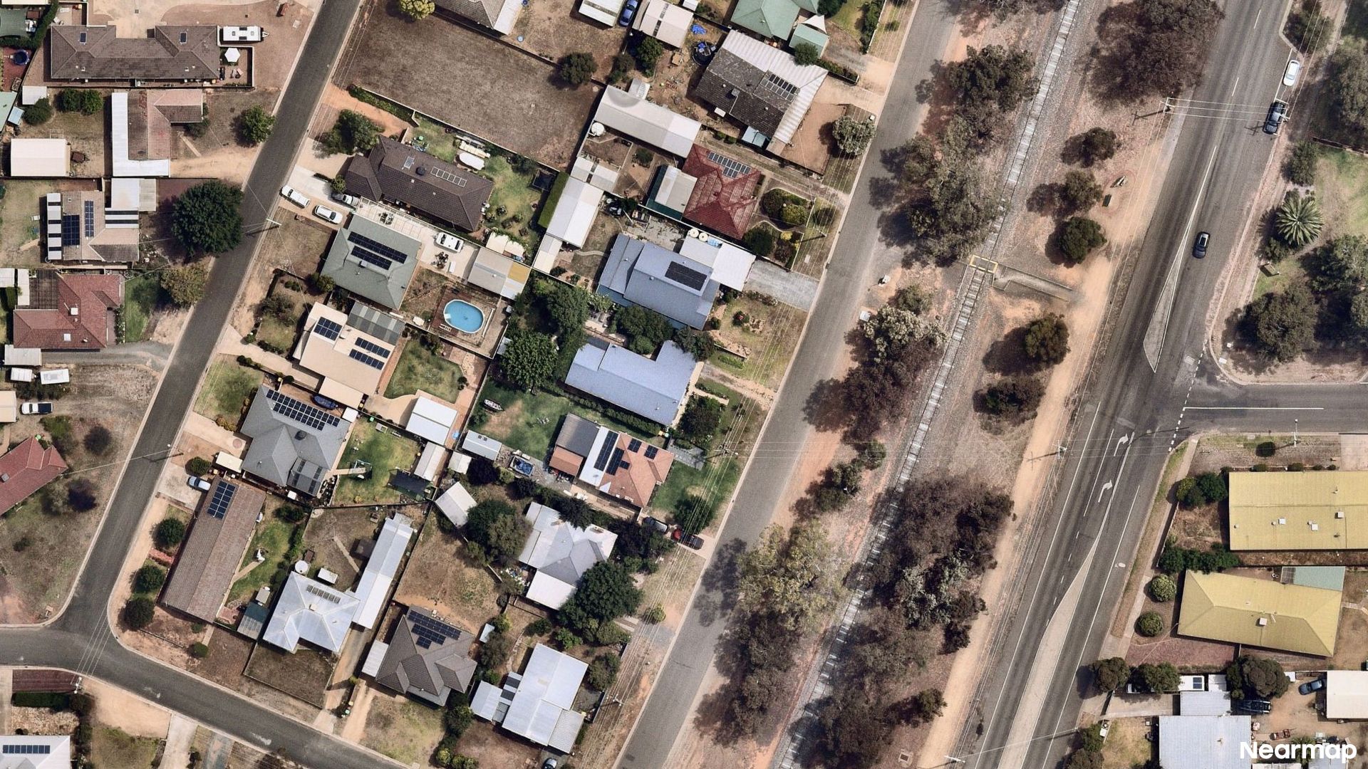 Vertical aerial view