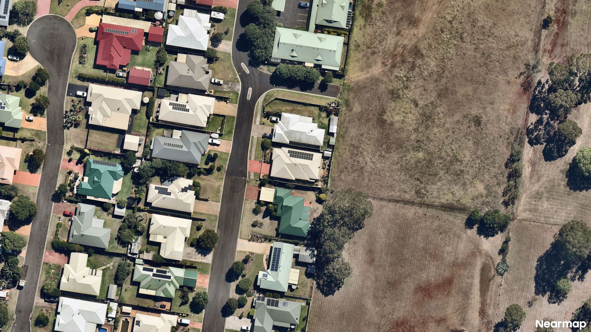 Vertical aerial view