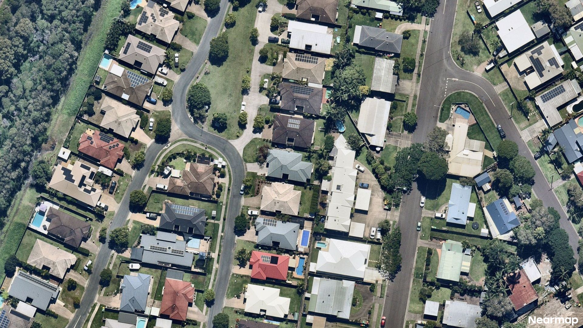 Vertical aerial view