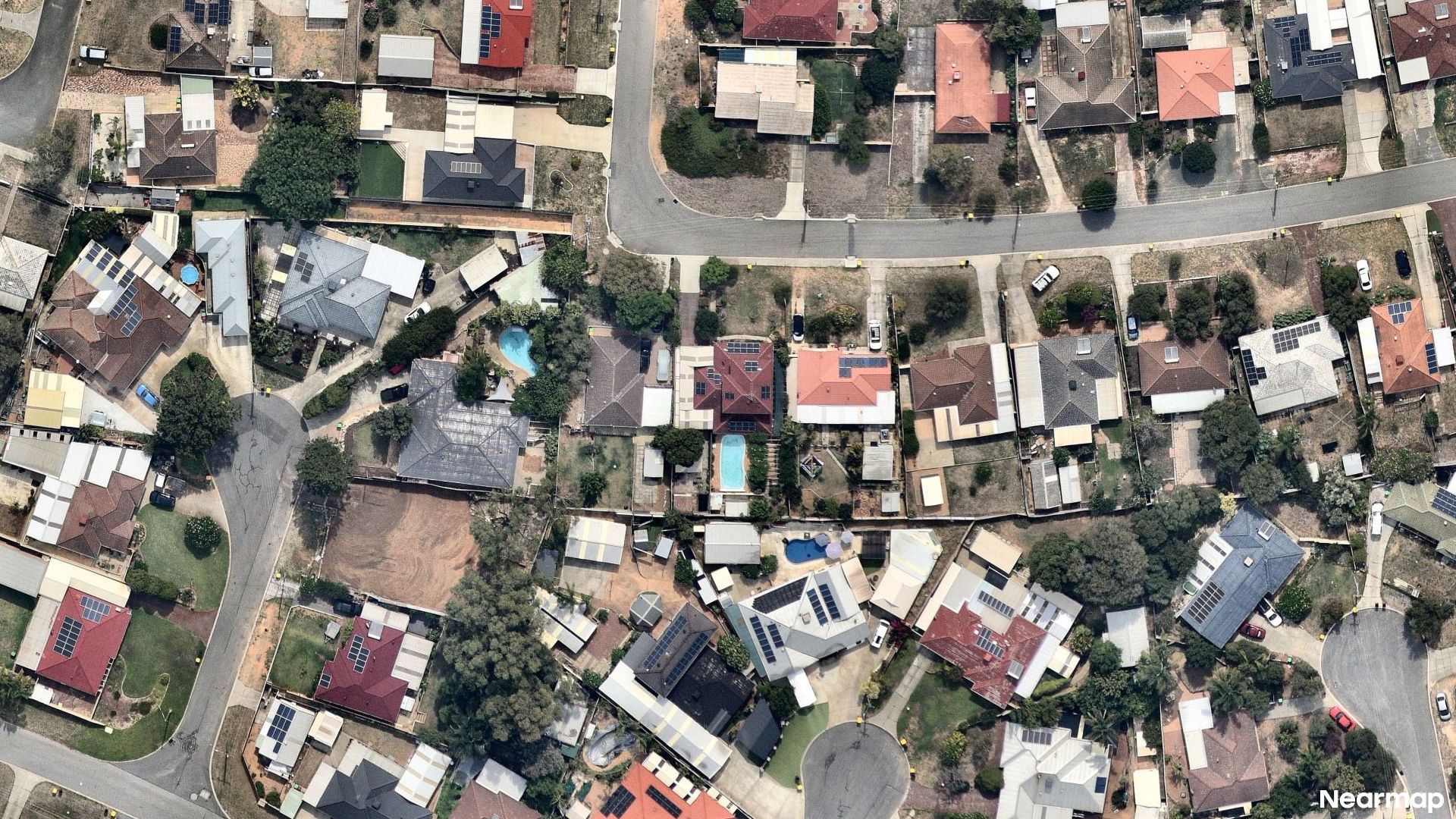 Vertical aerial view