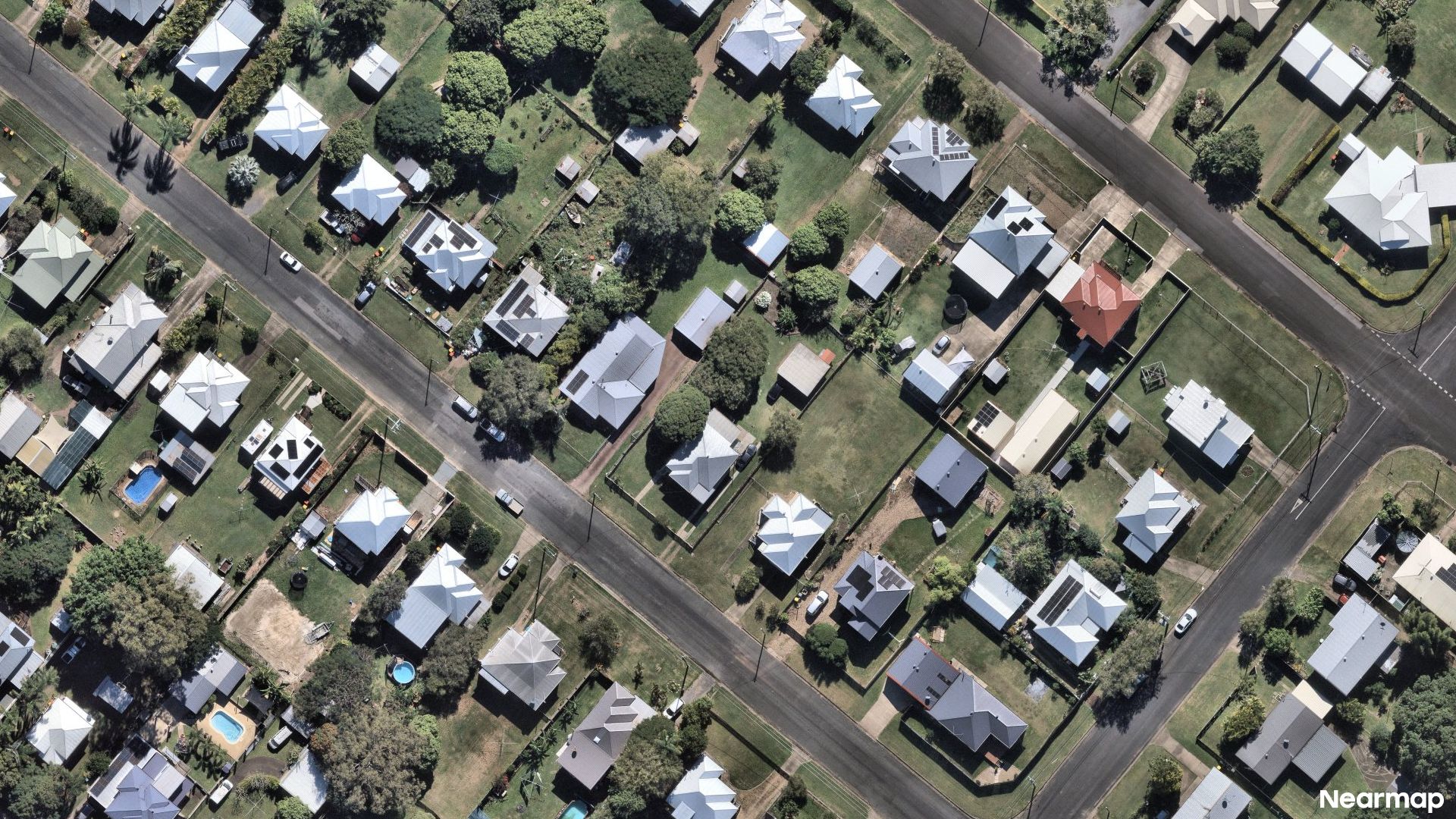 Vertical aerial view