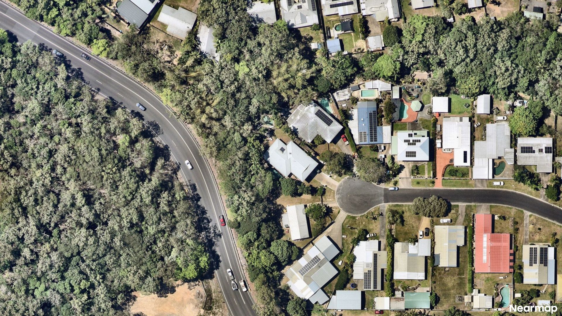 Vertical aerial view