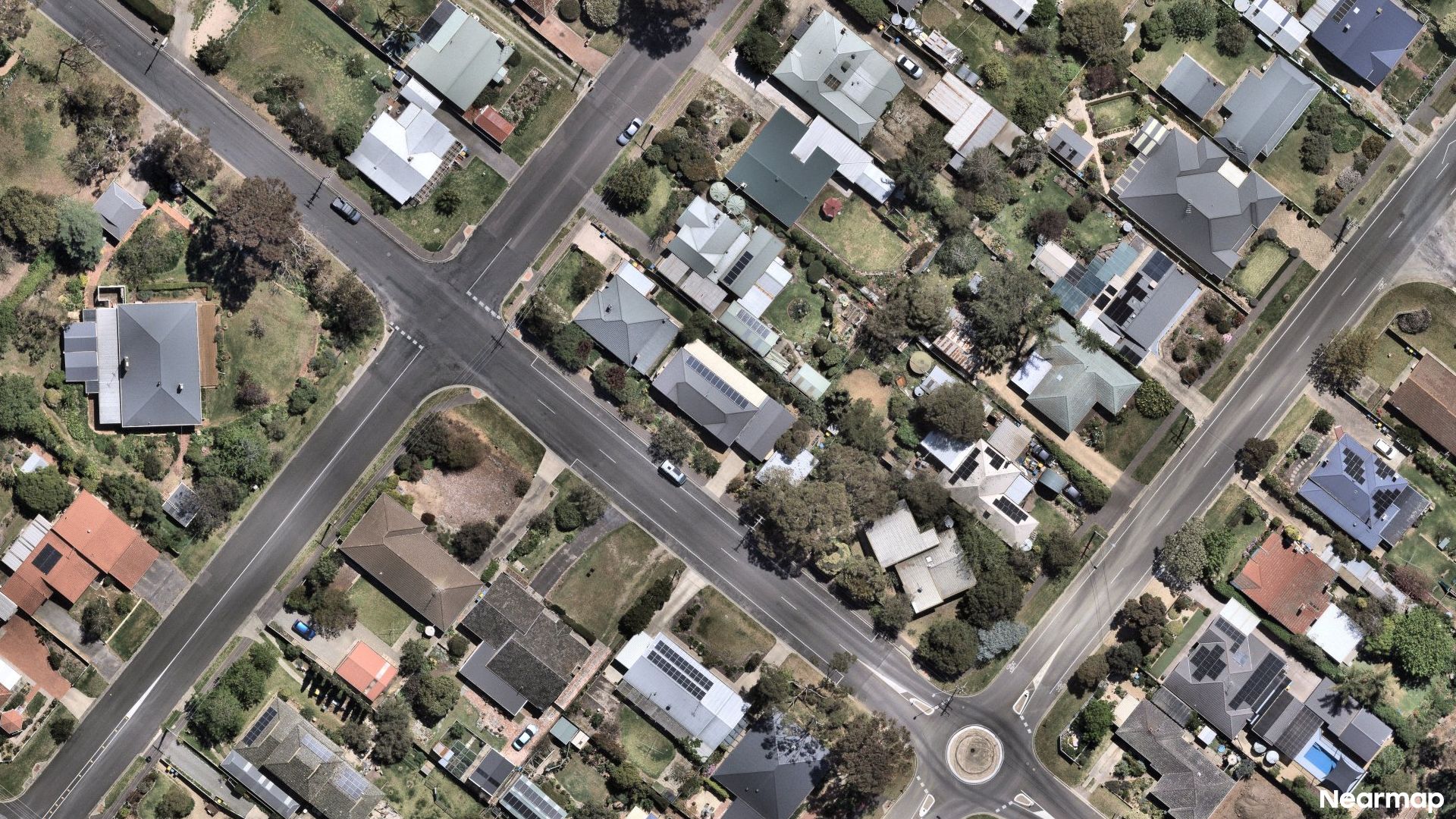 Vertical aerial view