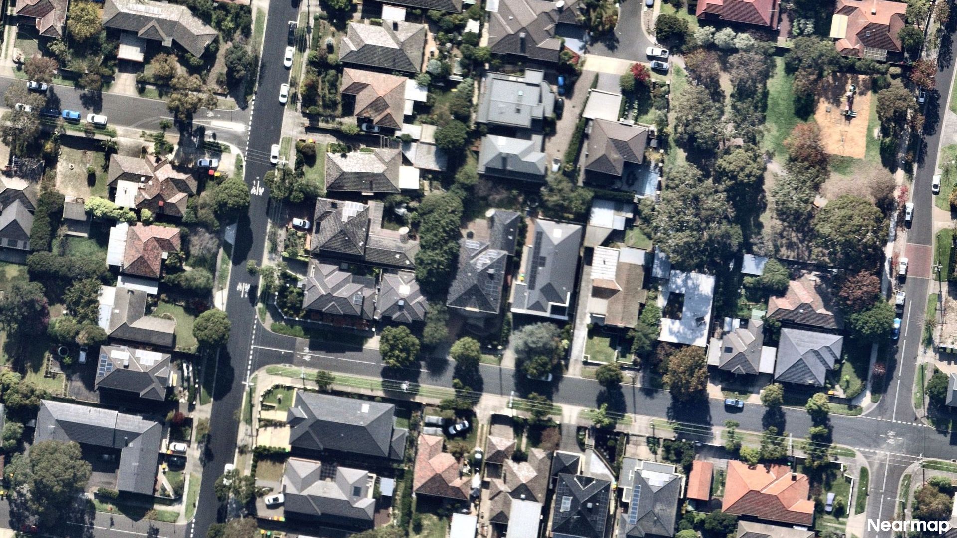 Vertical aerial view