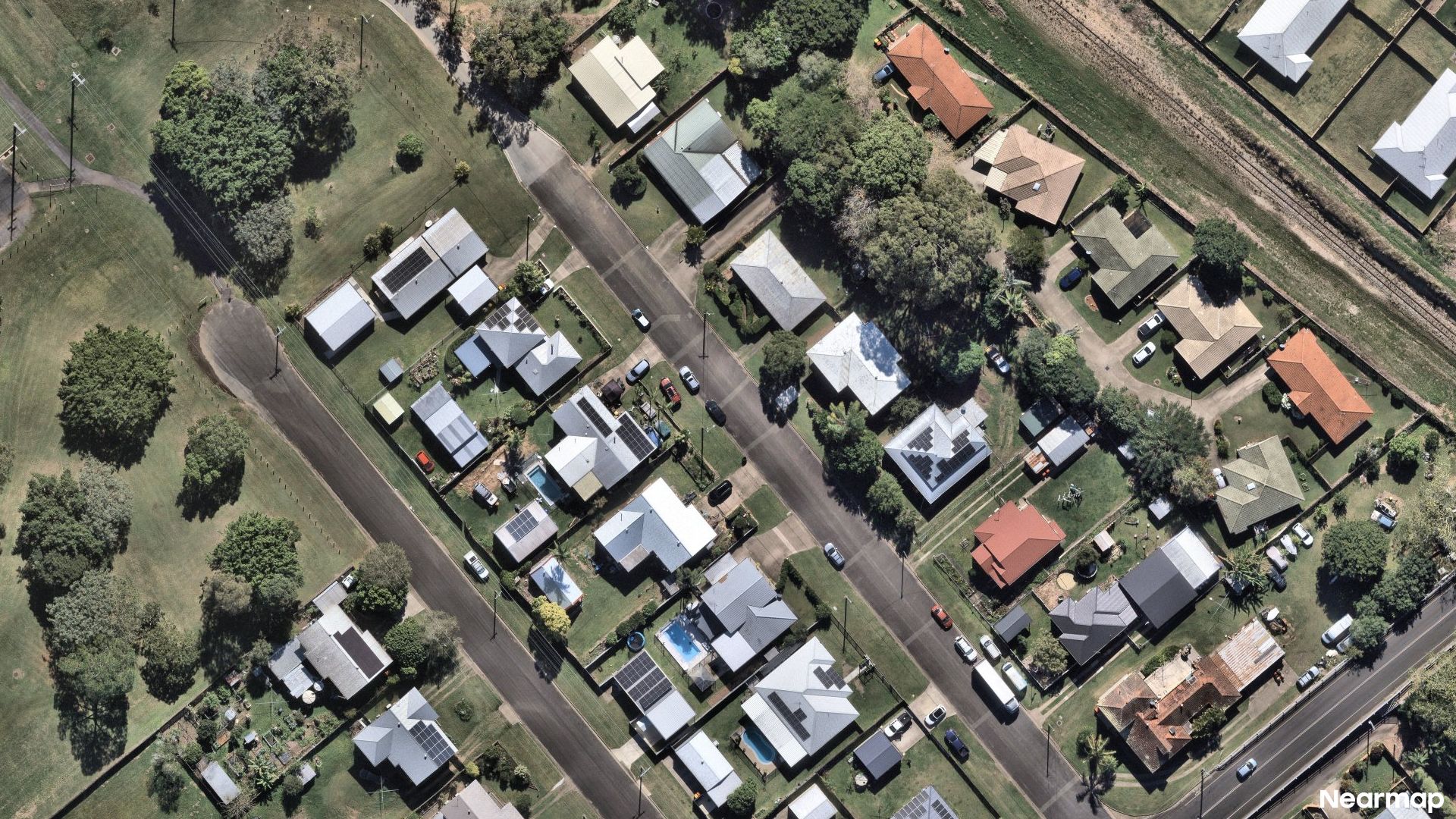 Vertical aerial view
