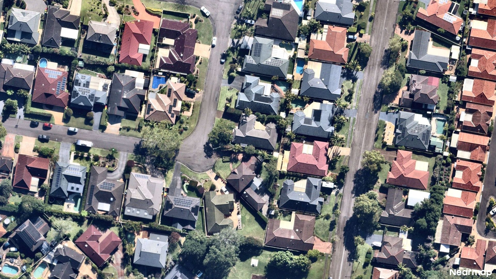 Vertical aerial view