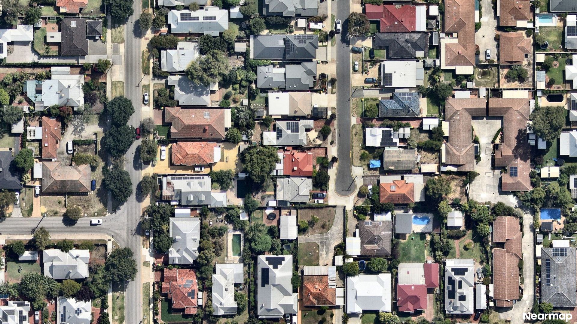 Vertical aerial view
