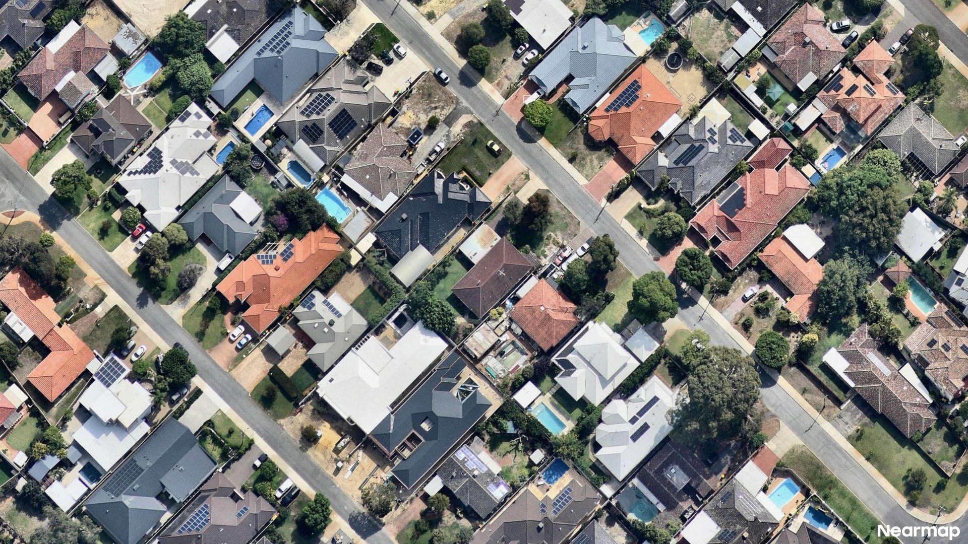 Vertical aerial view