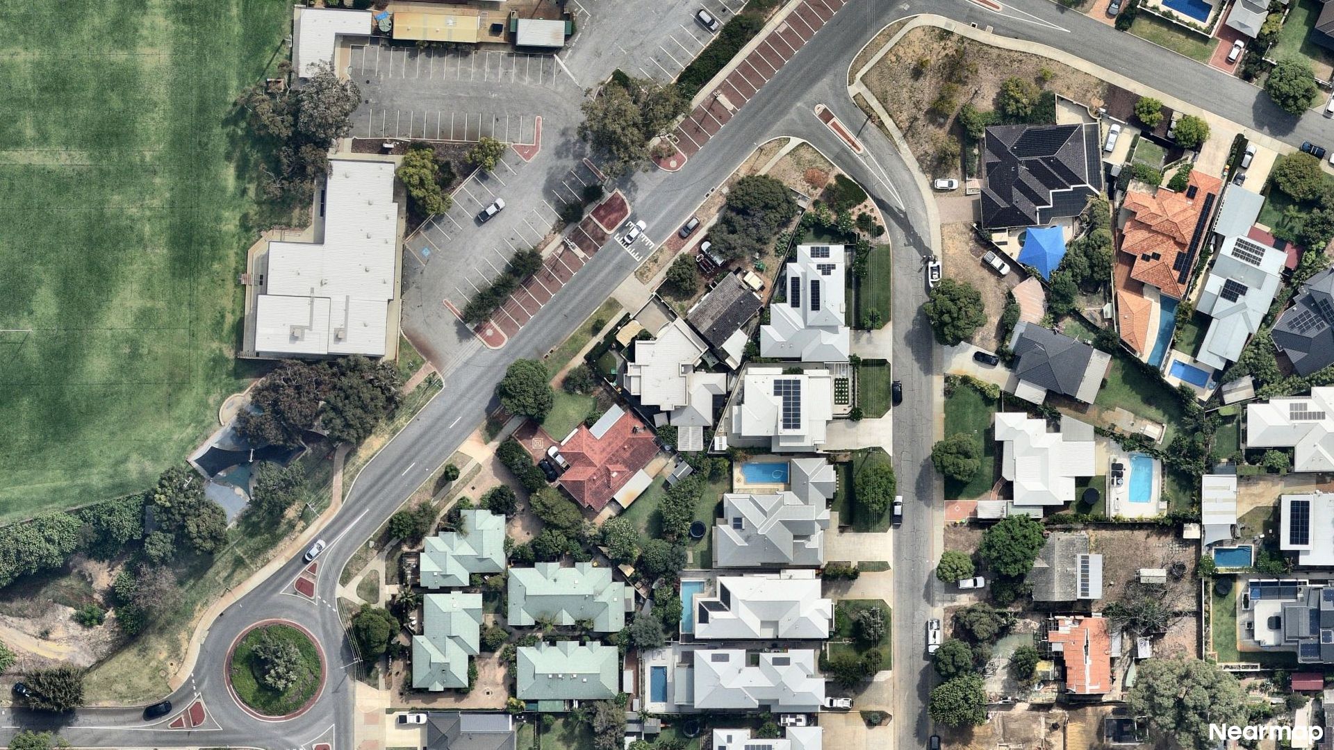Vertical aerial view