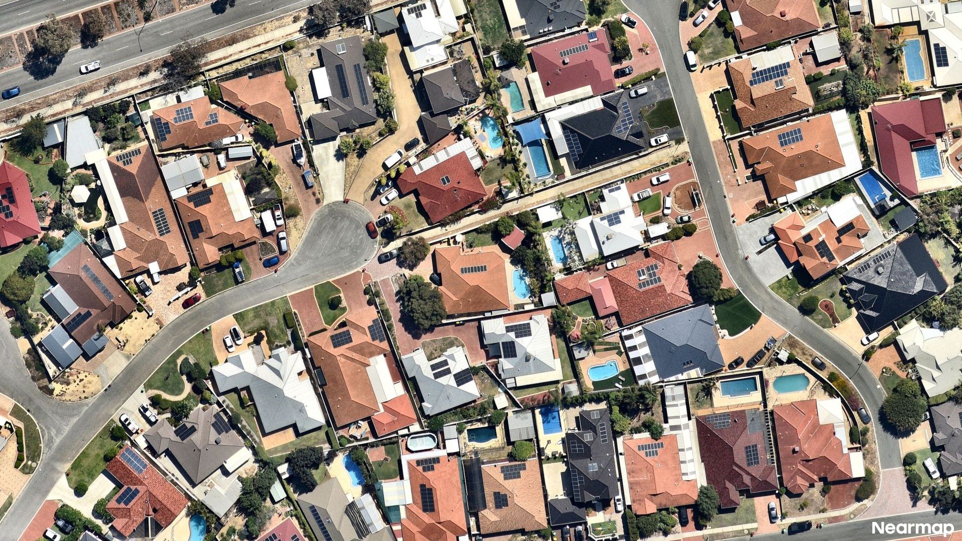 Vertical aerial view