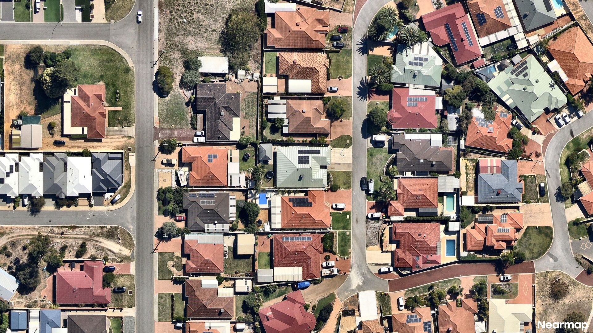 Vertical aerial view