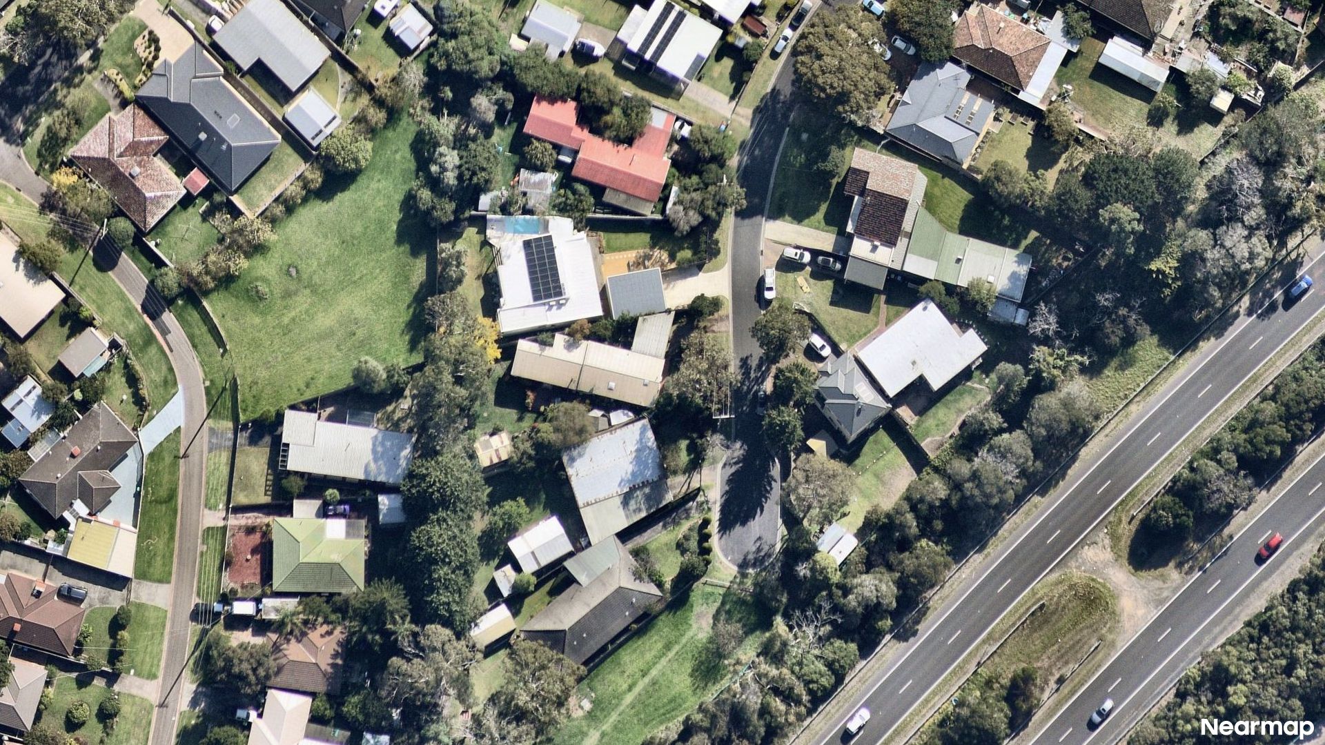 Vertical aerial view