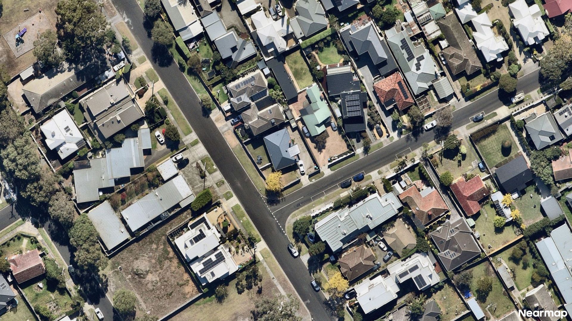 Vertical aerial view