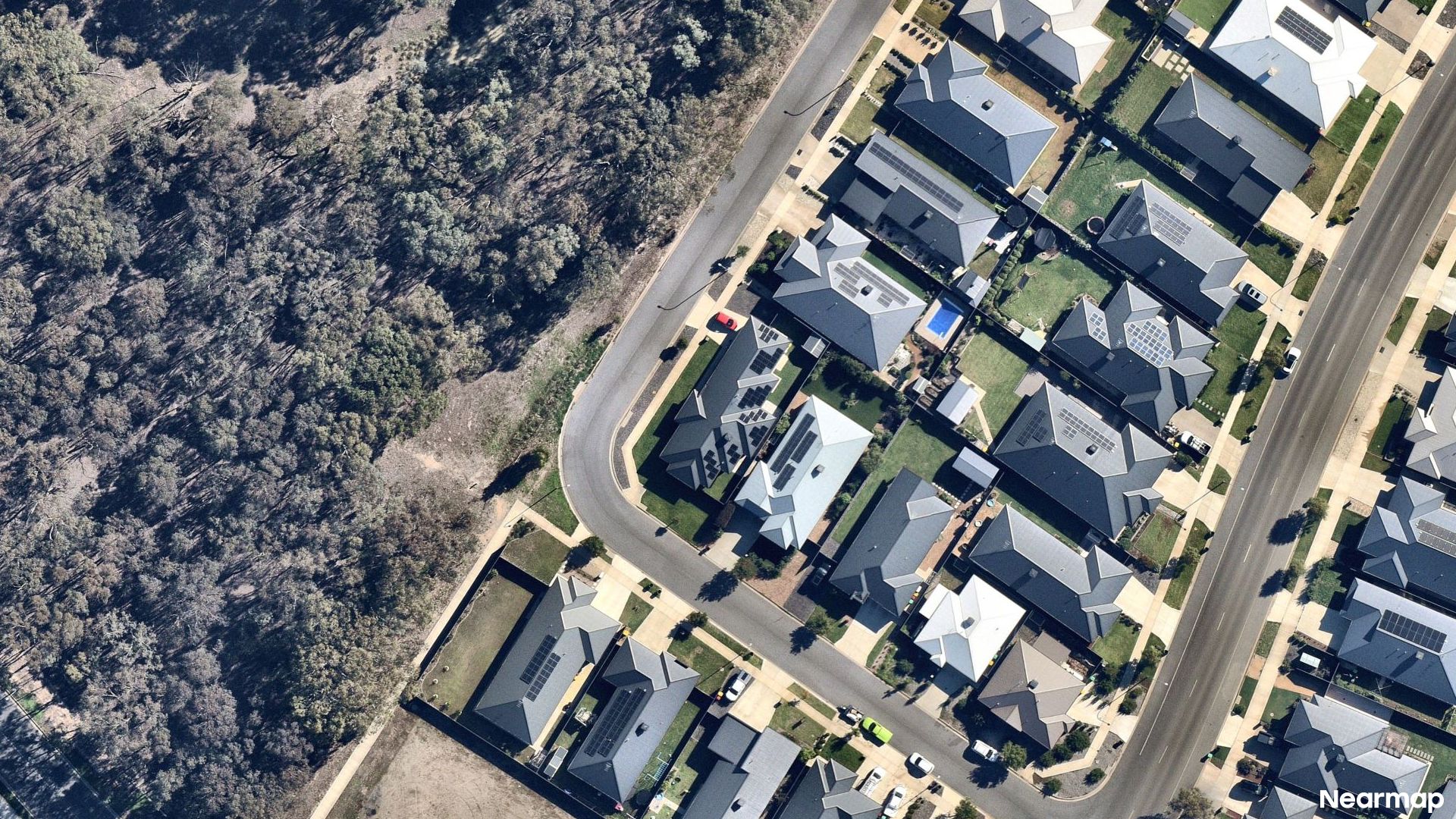 Vertical aerial view